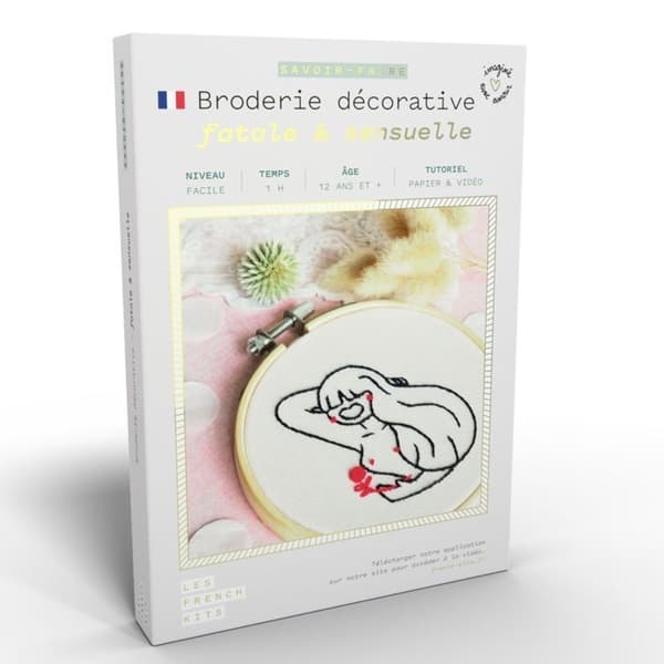 Broderikit - Franska kit - Fatal och sensuell - Lätt - 7 delar - Inkluderat