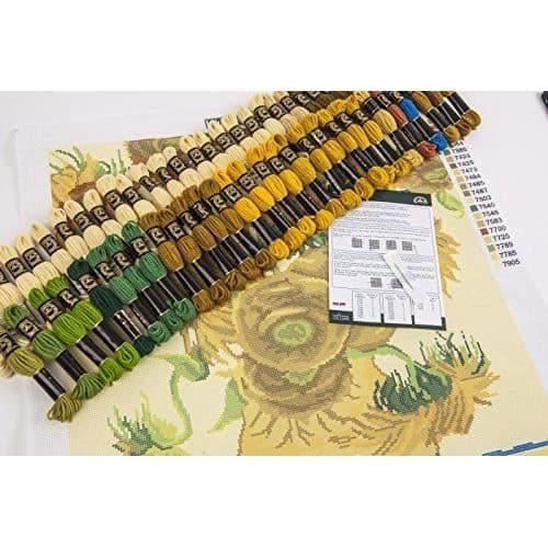 DMC National Gallery Broderi Kit av solrosor Van Gogh,. - C098K/71