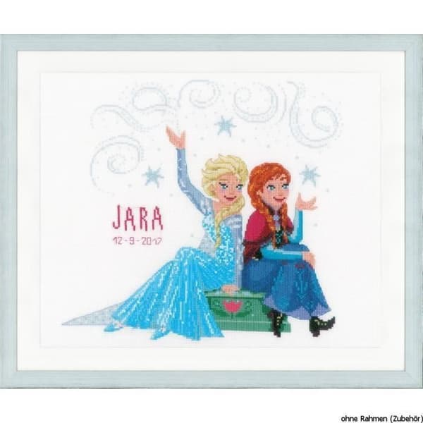 Vervaco Canvas räknemönster disney stick pack "systrar"