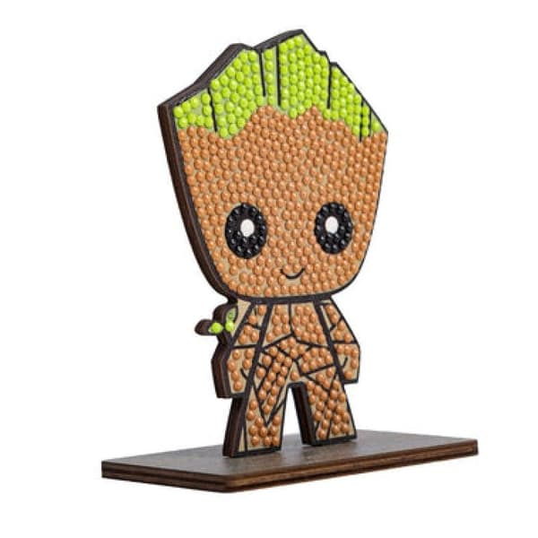 Kit diamantmålning - Figur Groot - 11 cm - Vit