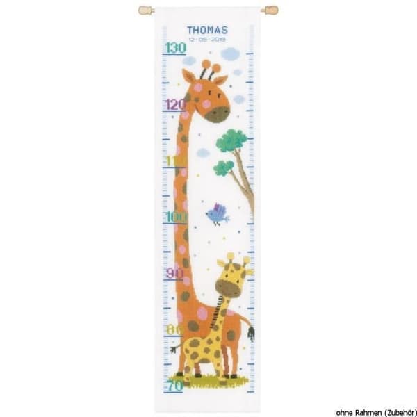 Vervaco counted heel kit "Giraffe" Canvas Print