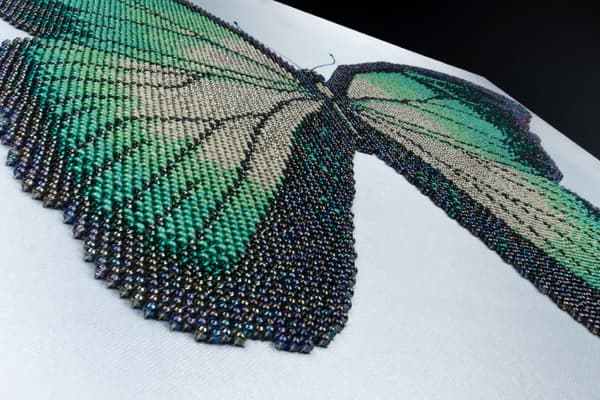 Pärlbroderi Brodera efter nummer Turquoise Butterfly