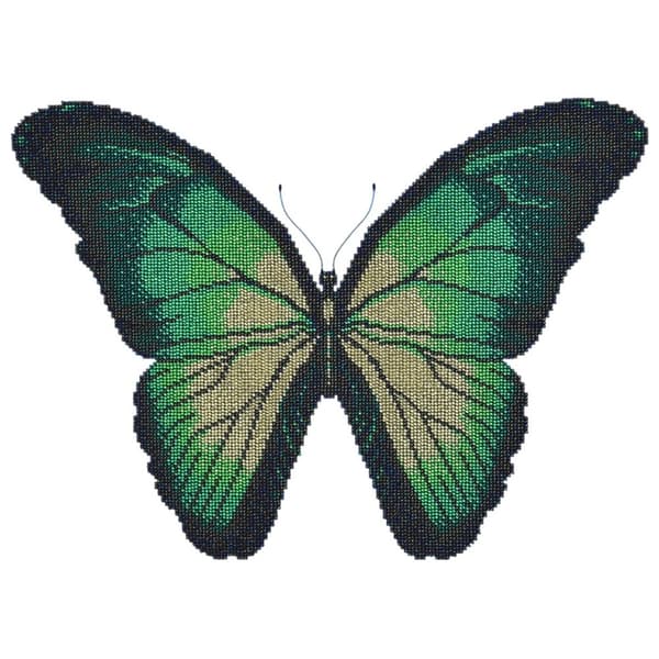 Pärlbroderi Brodera efter nummer Turquoise Butterfly
