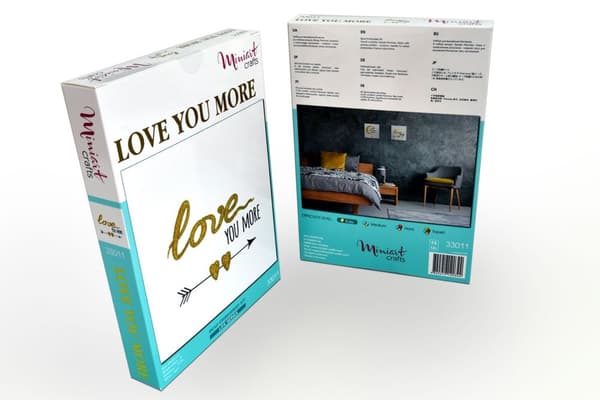 Pärlbroderi Brodera efter nummer Love You More