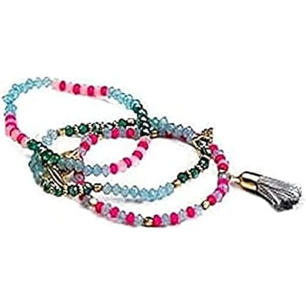 Trippelarmband - INCA - med berlocker - Syntet - Unikt - Ej dyrbar