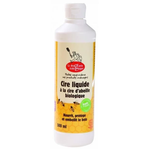 Flytande vax - ECODIS - 500 ml - Ekologiskt bivax - Ekodetergent - Fransk tillverkning