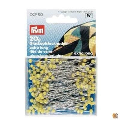 Glaslockspikar - PRYM - Gul - 0,60*45 mm - Förpackning med 20 stycken