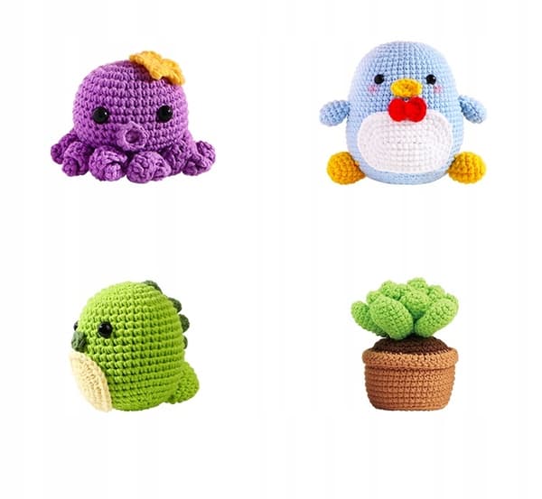 HÆKLEKIT Komplet DIY Gave Børneplante