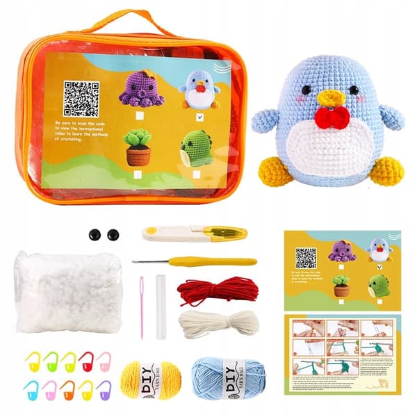 VIRKNINGSKIT Komplett DIY-present till barn PINGVIN