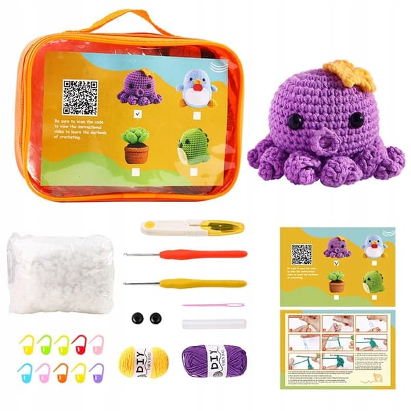 VIRKKAUSPAKKAUS Täydellinen DIY violetti mustekala