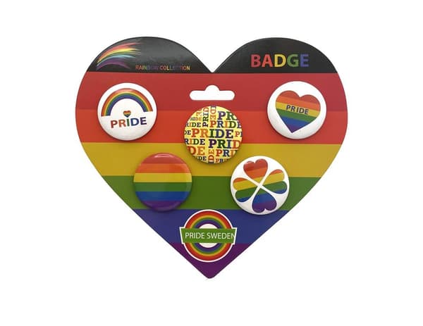 Badge Pins Pride 5 olika