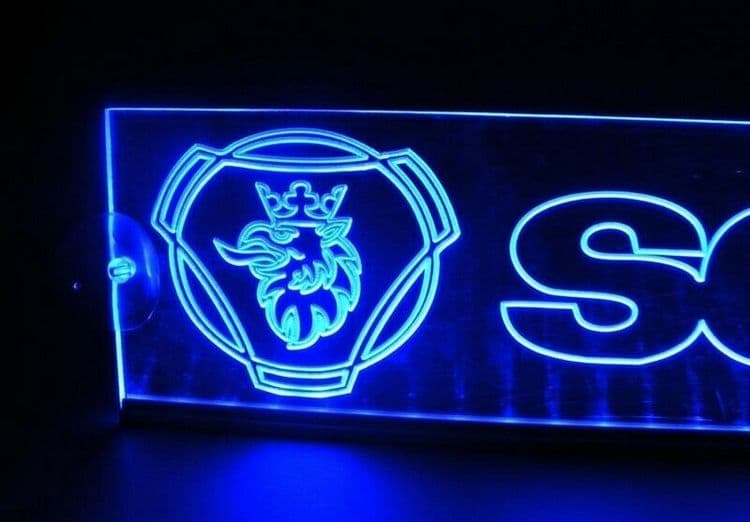 12 V SCANIA LED NEON LJUS SKYLT BIL LASTBIL