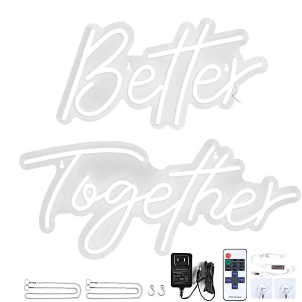 "Better Together" dimbar neonljus för dekorativ belysning,låg energiförbrukning