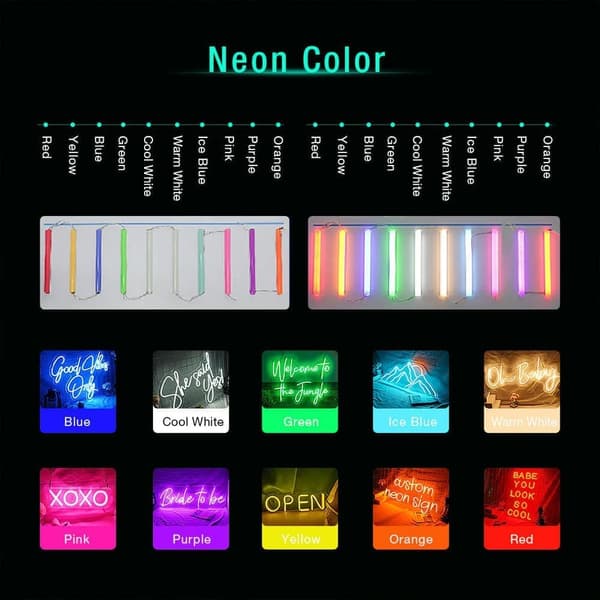 "Lover" LED Neon Skylt - Dimmbar USB Vägglampa för Bröllop & Sovrum | Present till Bröllop & Årsdag