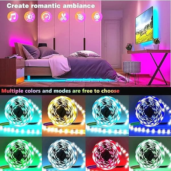 OBOSOE selvklæbende, premium LED neonlampe – IP65 vandafvisende | App & Fjernbetjening | Synkronisering af musik