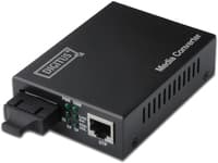 DIGITUS DN-82021-1 - Fibermedieomformer - 100Mb LAN - 10Base-T, 100Base-FX, 100Base-TX - RJ-45 / SC-enkeltmodus - opp til 20 km - 1310 nm