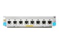 Miniatyrbild 1 av 5: HPE - Ekspansionsmodul - 1/2.5/5/10GBase-T (PoE+) x 8 - för HPE Aruba 5406R, 5406R 16, 5406R 44, 5406R 8-port, 5406R zl2