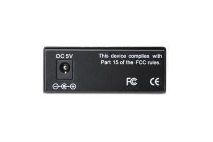 DIGITUS DN-82130 - Fibermedieomformer - 1GbE - 10Base-T, 100Base-TX, 1000Base-T - RJ-45 / SFP (mini-GBIC) - opp til 80 km