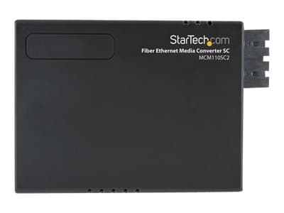 StarTech.com MCM110SC2 nettverksmediakonverterer 100 Mbit/s 1310 nm Multi-modus Sort