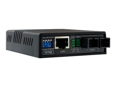 StarTech.com MCM110SC2 nettverksmediakonverterer 100 Mbit/s 1310 nm Multi-modus Sort