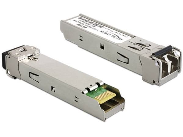Delock - SFP (mini-GBIC) transceivermodul - 1GbE - 1000Base-SX - LC multimodus - opp til 550 m - 850 nm - for P/N: 86180, 86203, 89376, 89481