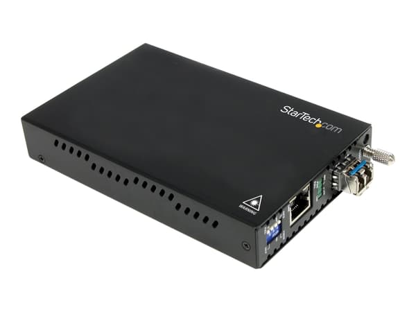 StarTech.com ET91000LC2 mediakonverterare för nätverk 2000 Mbit/s 850 nm Flerläge Svart