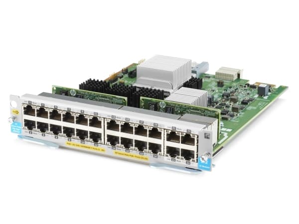 HPE - Ekspansionsmodul - Gigabit Ethernet (PoE+) x 20 + 1/2.5/5/10GBase-T (PoE+) x 4 - HPE Aruba 5406R, 5406R 16, 5406R 44, 5406R 8-portti, 5406R zl2