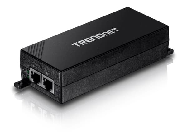 TRENDnet TPE-115GI Gigabit PoE+ Injector - Strøminjektor - 30 watt - utgangskontakter: 1
