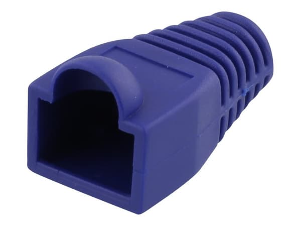 DELTACO RJ45 plug cover, for cables with 5,6mm in diameter, blue, 20p