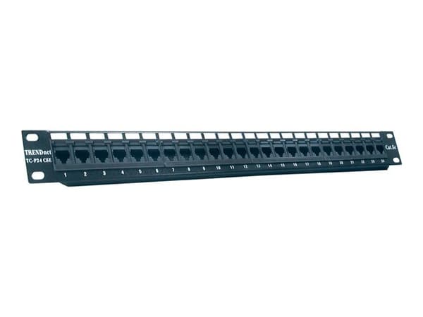 TRENDnet - Patch-panel - CAT 5e - UTP - 24 portar Svart