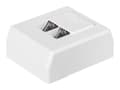 Miniatyrbilde 1 av 5: Netrack Complete - Sokkelutgang - RJ 45 - 2 nettverkssokler