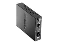 TRENDnet TFC 110S20D3I - Fibermediekonverterare - 100Mb LAN - 10Base-T, 100Base-FX, 100Base-TX - SC enkelläge / RJ-45 - upp till 20 km - 1310 (TX) /
