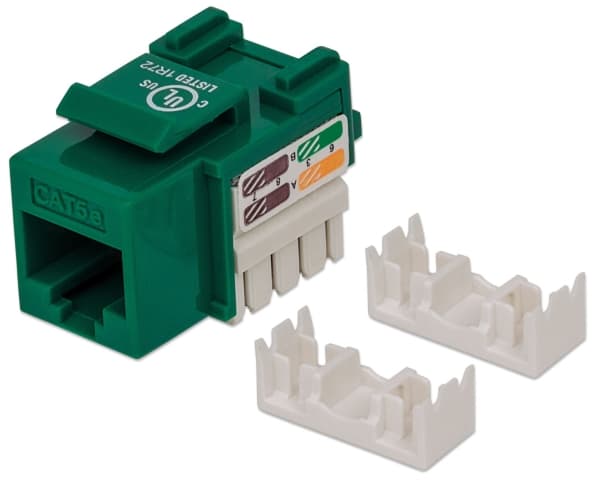 Intellinet 210997, Litteä, vihreä, RJ-45, uros, 22/26, Cat5e