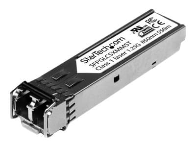 StarTech.com Cisco GLC-SX-MM Compatible SFP Module, 1000BASE-SX, 1GbE Multimode Fiber MMF Optic Transceiver, Gigabit Ethernet SFP, LC Connector, 550m