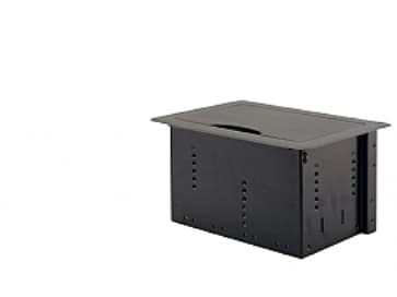 Kramer TBUS-10XL - Overflatemonteringsboks for nettverk - svart anodisert aluminium