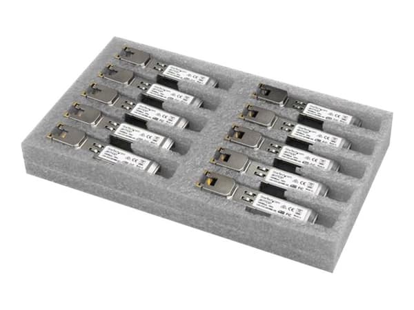 StarTech.com 10 Pack of HPE J8177C Compatible SFP Module, 1000BASE-T, SFP to RJ45 Cat6/Cat5e, 1GE Gigabit Ethernet SFP, RJ-45 (Copper) 100m, HPE 1810