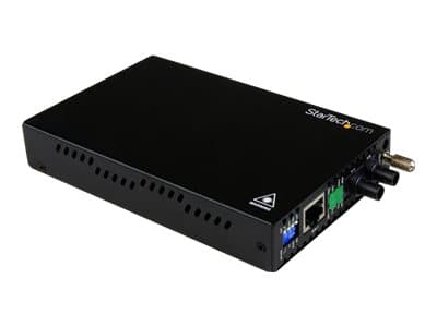 StarTech.com 10/100 Mbps Ethernet to Fiber Optic Media Converter - Steel - Chassis Mount - ST Multimode - 1310nm - 2km (ET90110ST2) - Fibermedieomfor