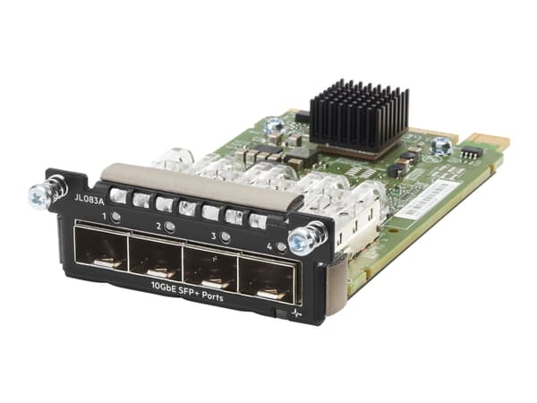 HPE Aruba - Utvidelsesmodul - 10 Gigabit SFP+ x 4 - for HPE Aruba 2930M 24, 3810M 16SFP+, 3810M 24G, 3810M 48G