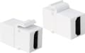 Miniatyrbild 3 av 5: LogiLink 2xHDMI, Vit, HDMI, HDMI, Guld, 14,5 mm, 29,5 mm