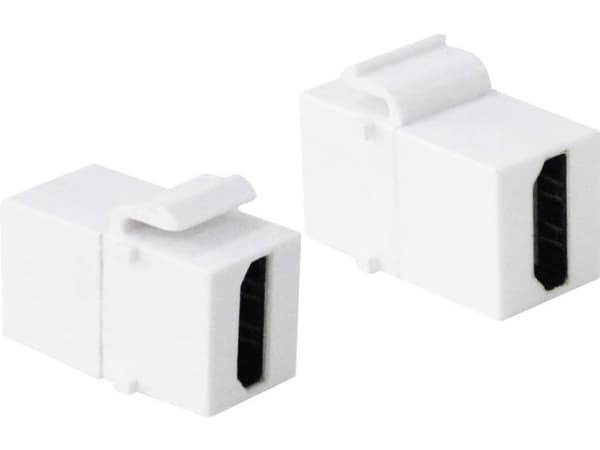 LogiLink 2xHDMI, Vit, HDMI, HDMI, Guld, 14,5 mm, 29,5 mm