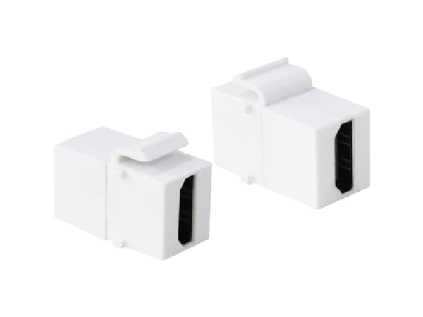 LogiLink 2xHDMI, Vit, HDMI, HDMI, Guld, 14,5 mm, 29,5 mm