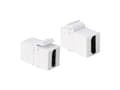 Miniatyrbild 2 av 5: LogiLink 2xHDMI, Vit, HDMI, HDMI, Guld, 14,5 mm, 29,5 mm