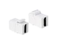 Miniatyrbild 1 av 5: LogiLink 2xHDMI, Vit, HDMI, HDMI, Guld, 14,5 mm, 29,5 mm