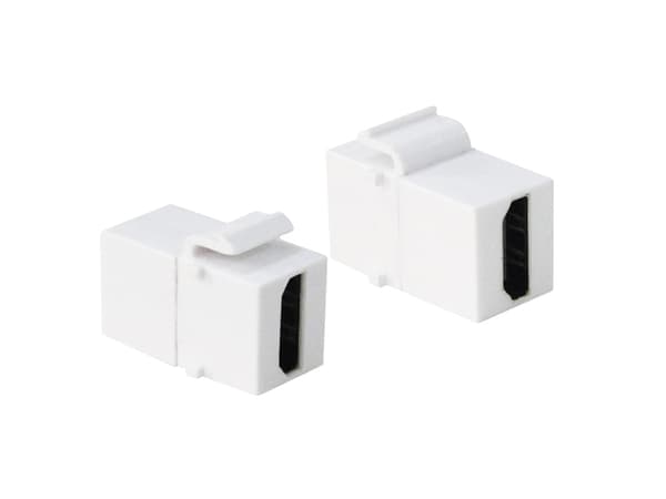 LogiLink 2xHDMI, Vit, HDMI, HDMI, Guld, 14,5 mm, 29,5 mm