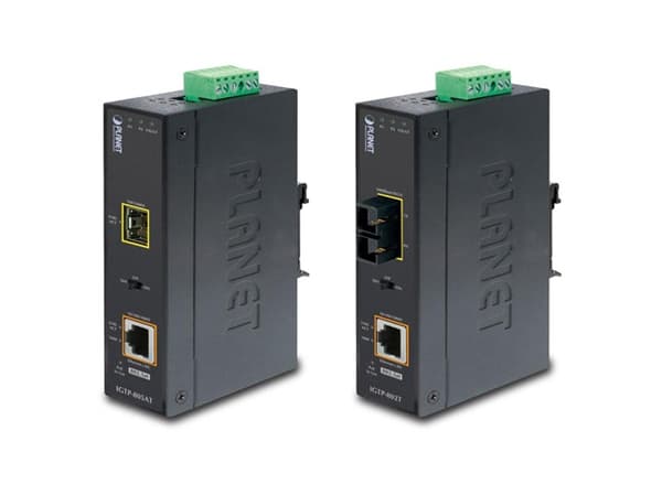 PLANET IGTP-805AT - Fibermedieomformer - 1GbE - 10Base-T, 1000Base-LX, 1000Base-SX, 100Base-TX, 1000Base-T - SFP (mini-GBIC) / RJ-45