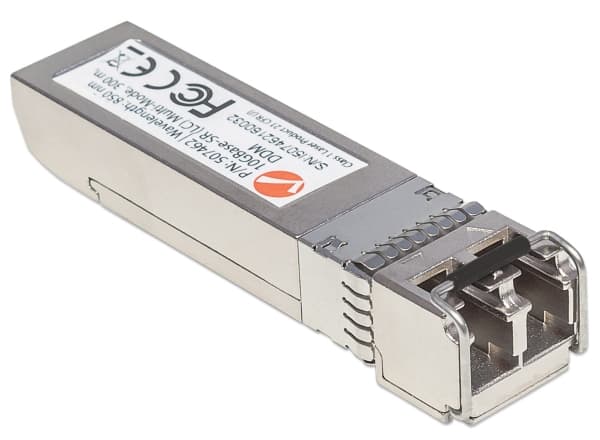 Intellinet 507462, 11100 Mbit/s, SFP+, LC, IEEE 802.3ae, IEEE 802.3z, SR, Fiberoptikk
