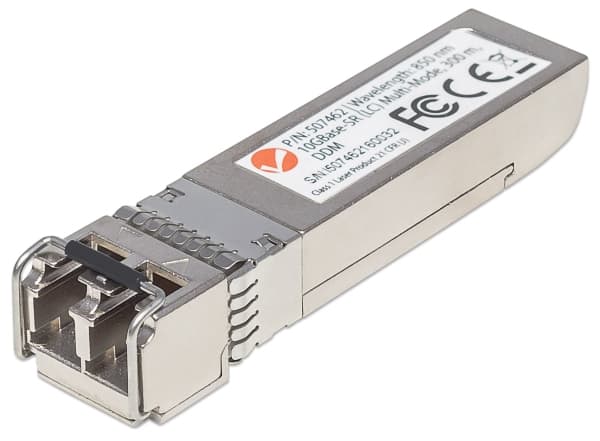 Intellinet 507462, 11100 Mbit/s, SFP+, LC, IEEE 802.3ae, IEEE 802.3z, SR, Fiberoptikk