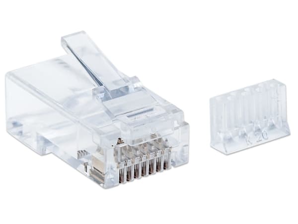 Intellinet 790604, RJ45, Gjennomsiktig, Polykarbonat, Cat6, U/UTP (UTP), Gull