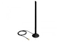 Delock SMA WLAN Antenna with Magnetic Stand and Flexible Joint 6.5 dBi - Antenne - Wi-Fi - 6.5 dBi - rundtstrålende