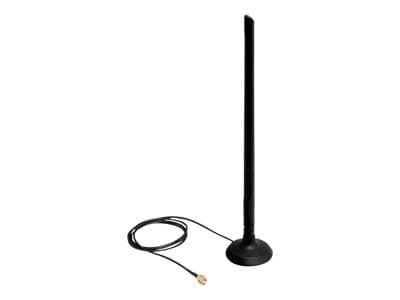 Delock SMA WLAN Antenna with Magnetic Stand and Flexible Joint 6.5 dBi - Antenne - Wi-Fi - 6.5 dBi - rundtstrålende